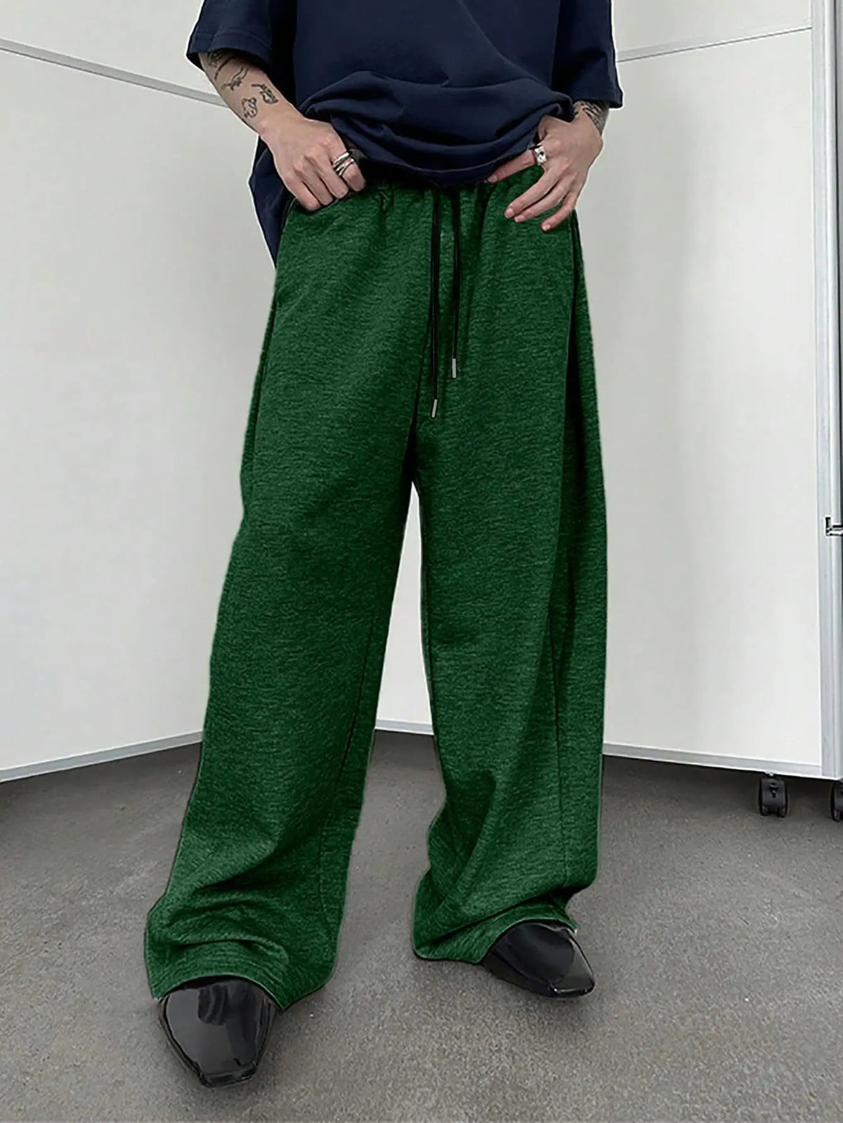 Wide-Leg Sweatpants