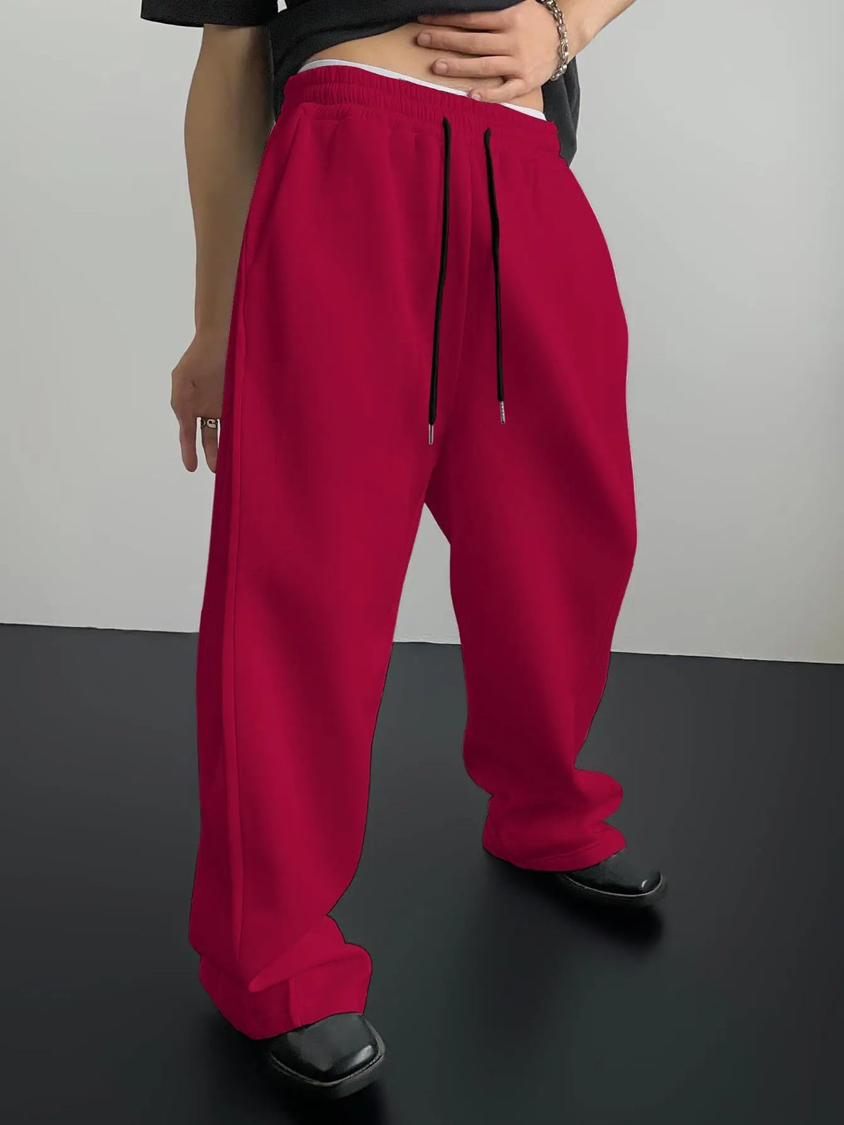 Wide-Leg Sweatpants
