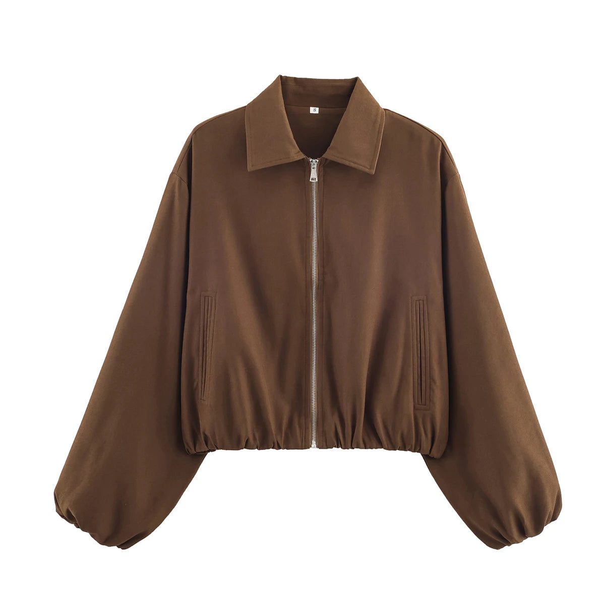 Cropped Varsity Bomber