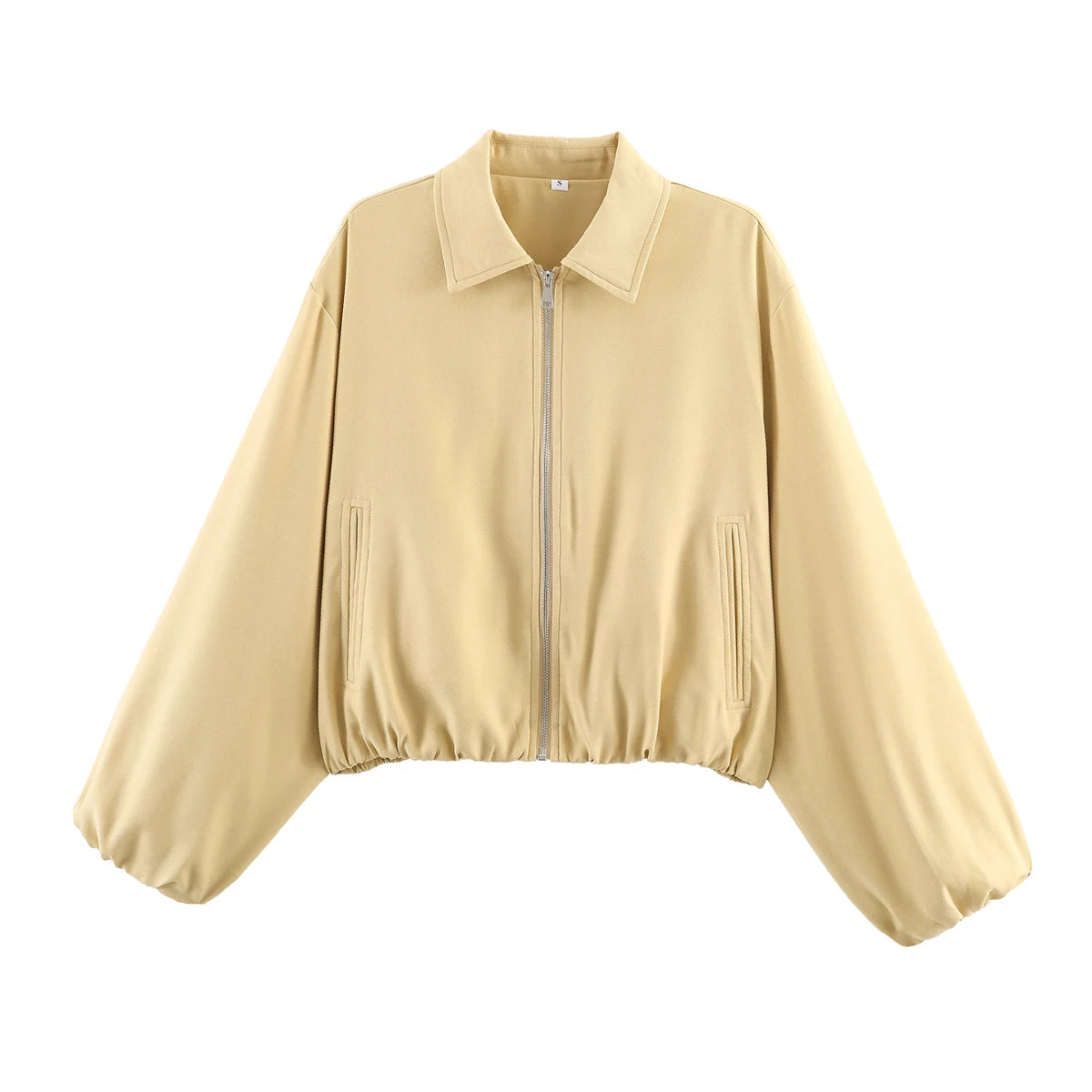 Cropped Varsity Bomber