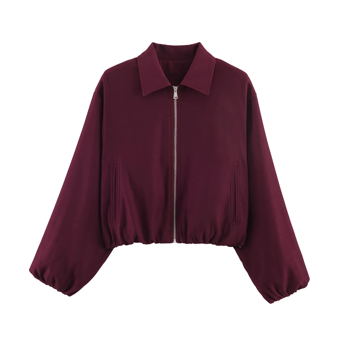 Cropped Varsity Bomber