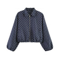 Cropped Varsity Bomber