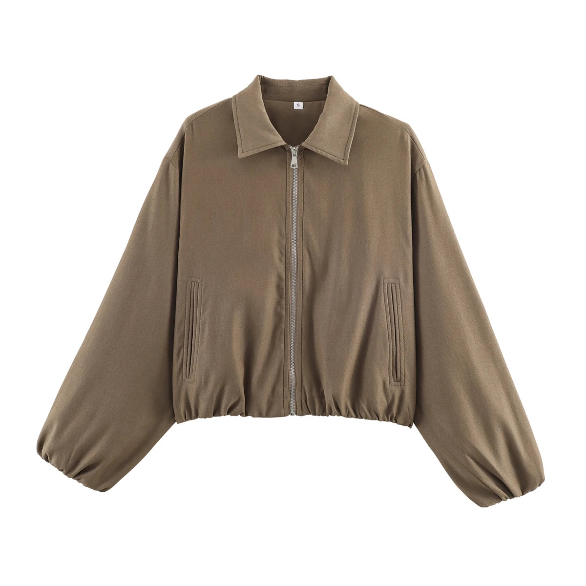 Cropped Varsity Bomber