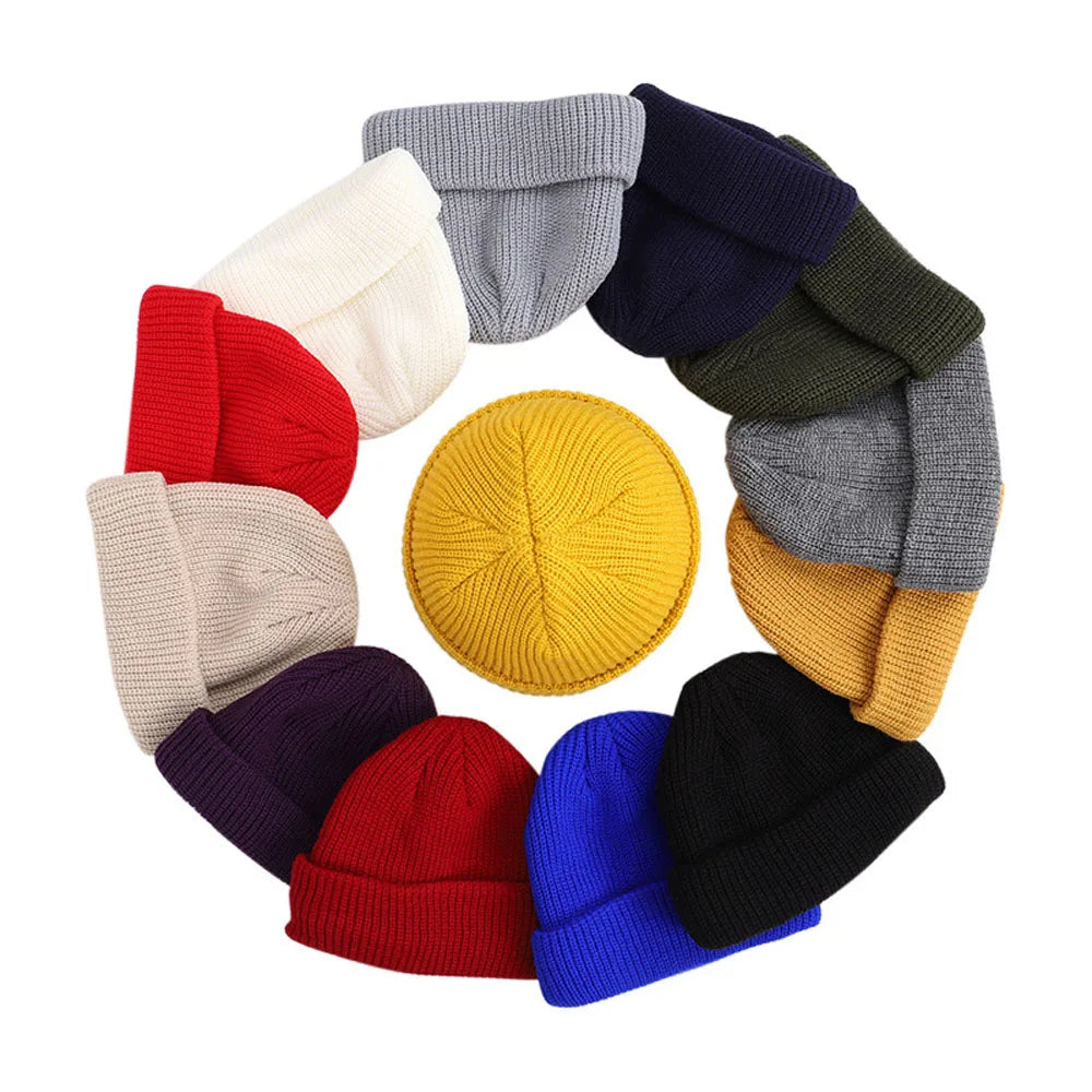 Short Knit Fisherman Beanie