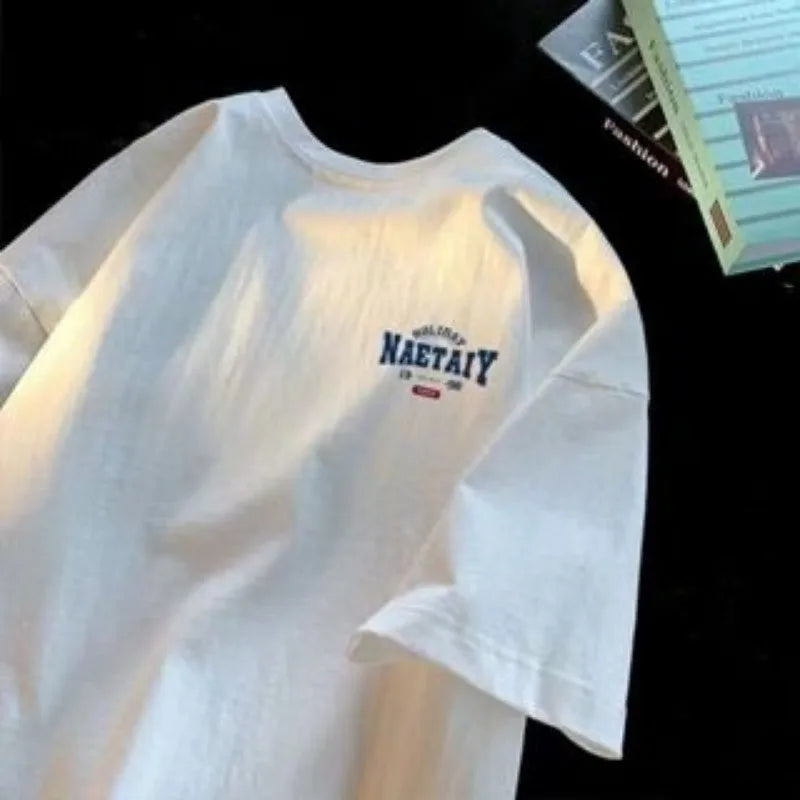 Vintage Letter Oversized Tee