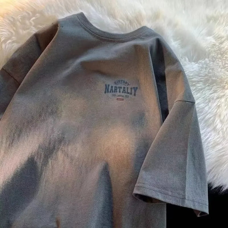 Vintage Letter Oversized Tee