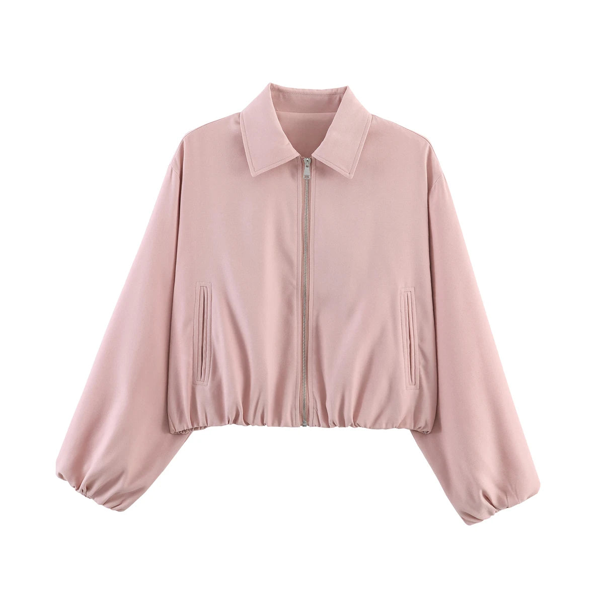 Cropped Varsity Bomber
