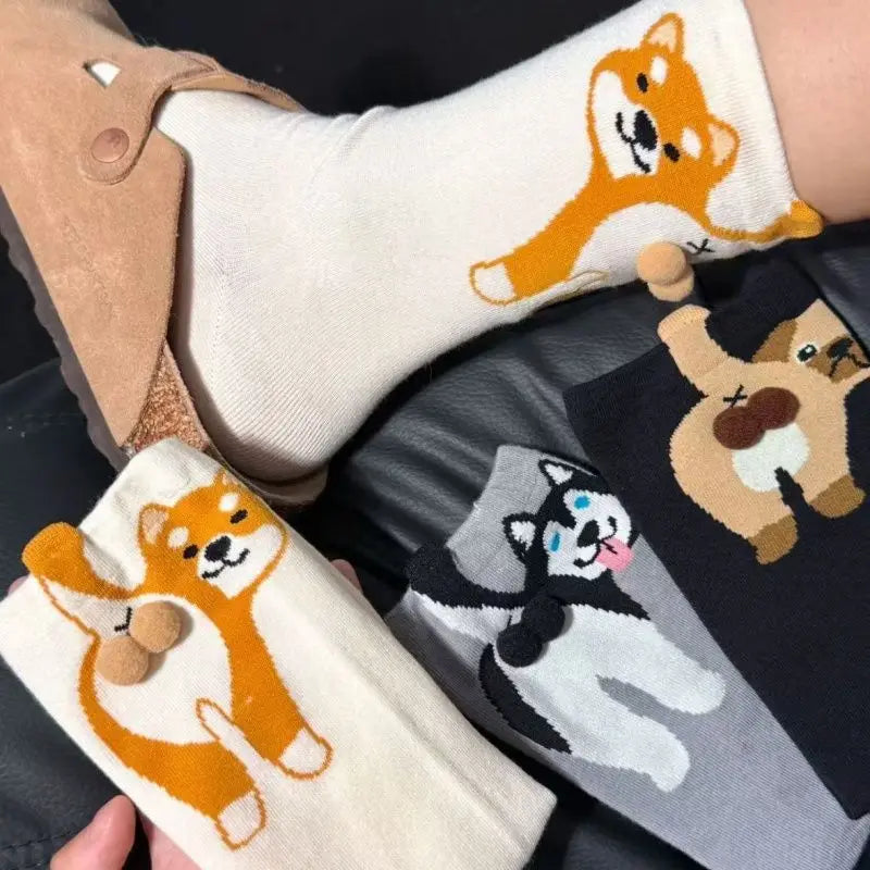 Cartoon Cat Socks Pack