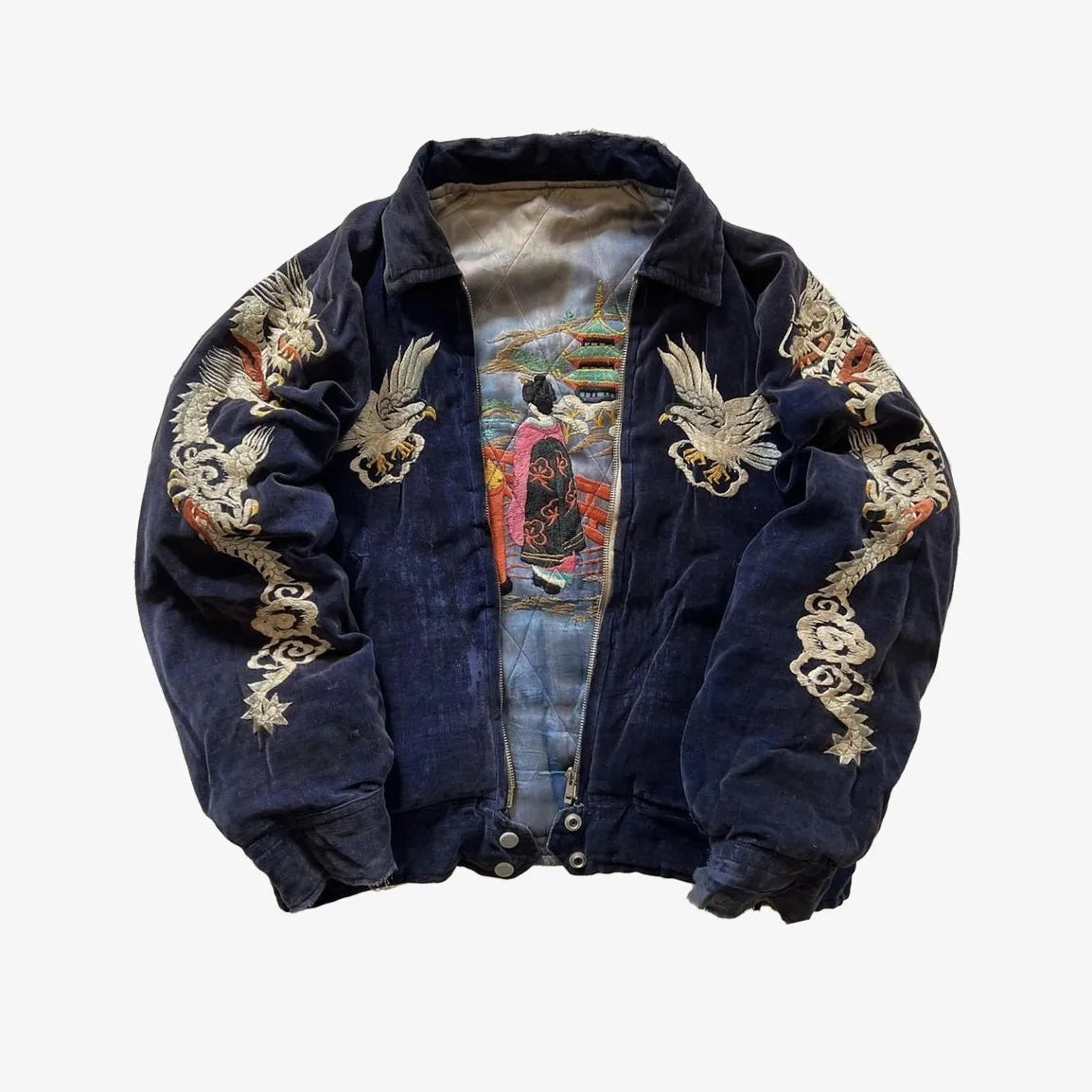 Dragon Embroidered Bomber