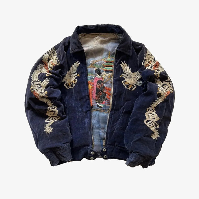 Dragon Embroidered Bomber