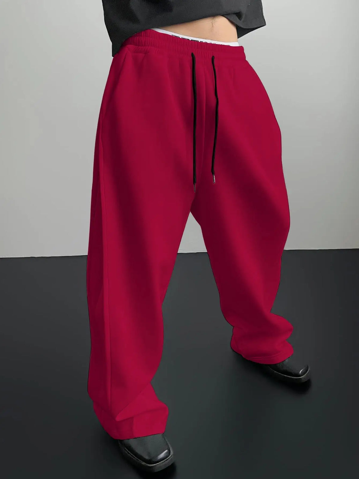 Wide-Leg Sweatpants