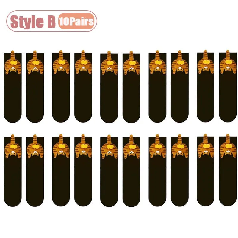 Cartoon Cat Socks Pack