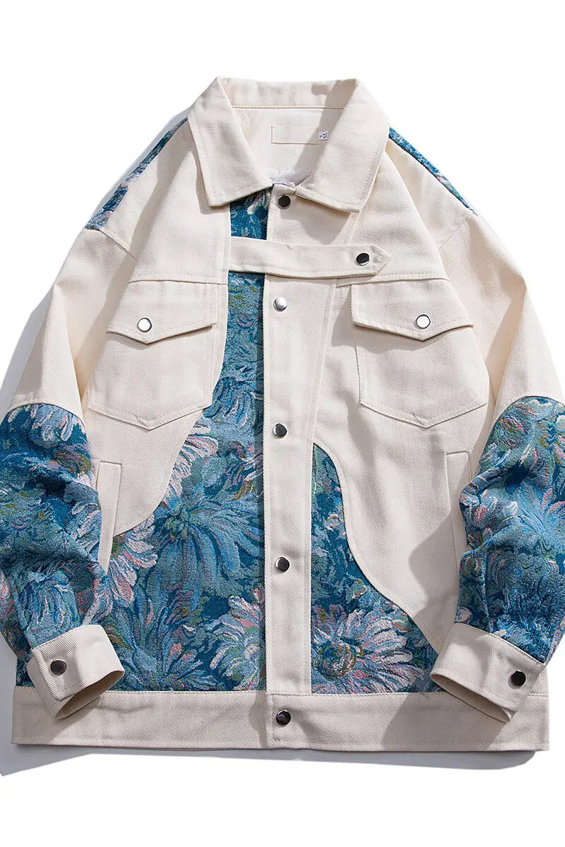 Embroidered Street Bomber Jacket