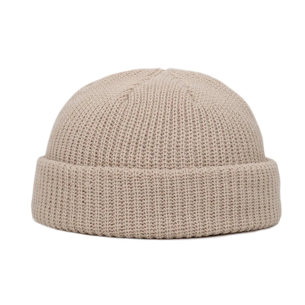 Short Knit Fisherman Beanie