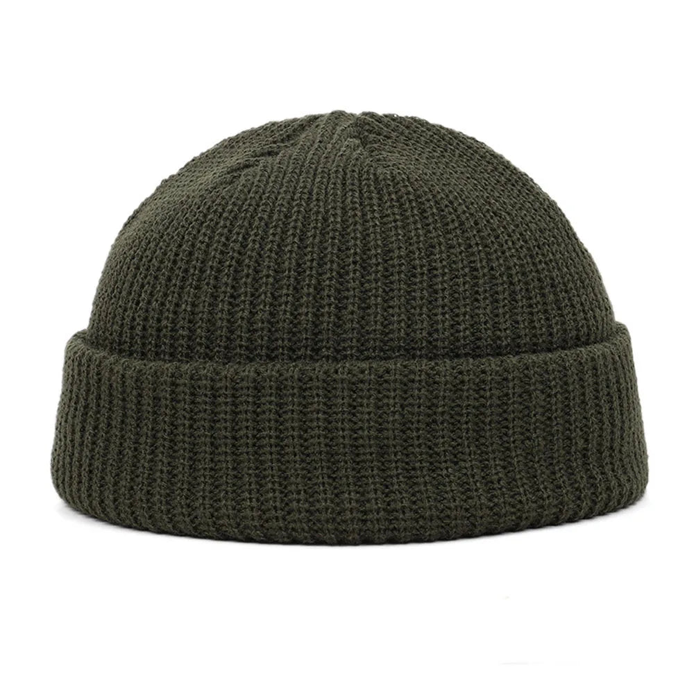 Short Knit Fisherman Beanie