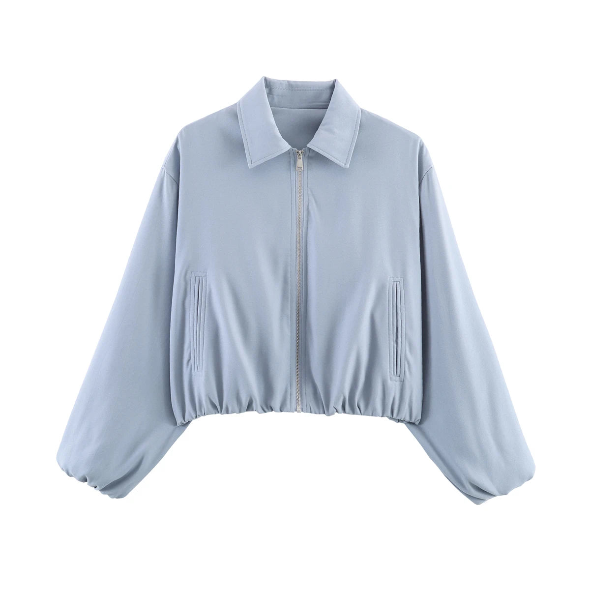 Cropped Varsity Bomber