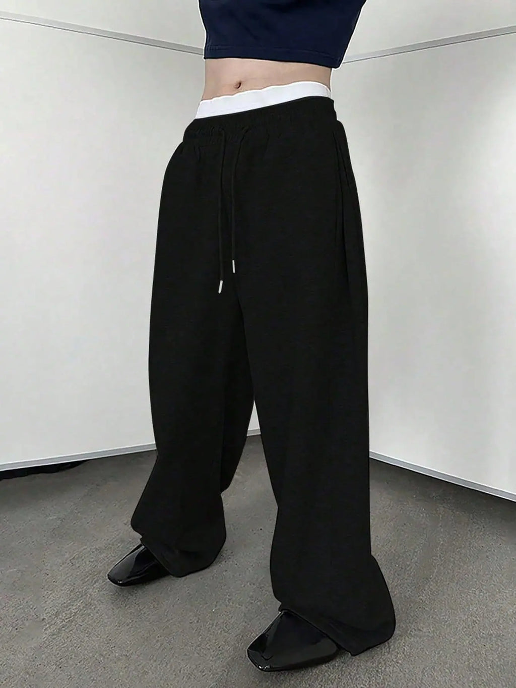 Wide-Leg Sweatpants