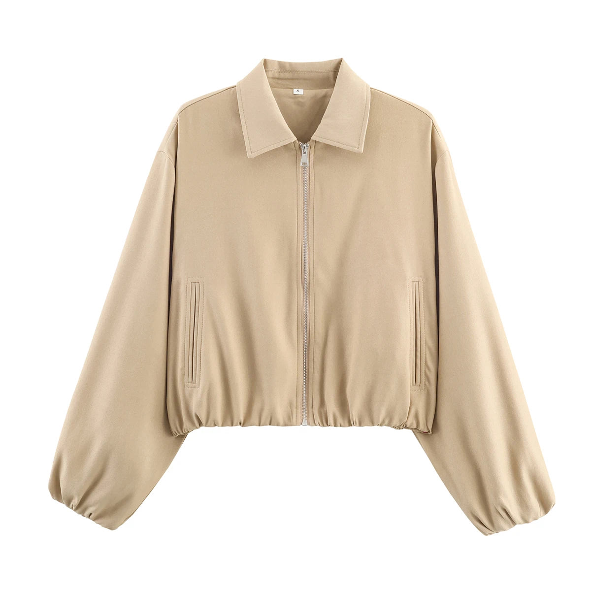 Cropped Varsity Bomber