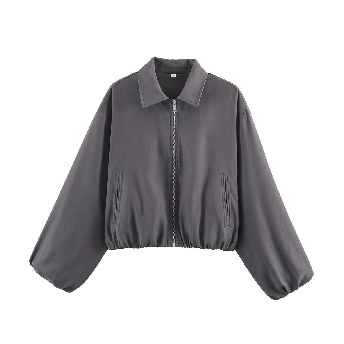 Cropped Varsity Bomber