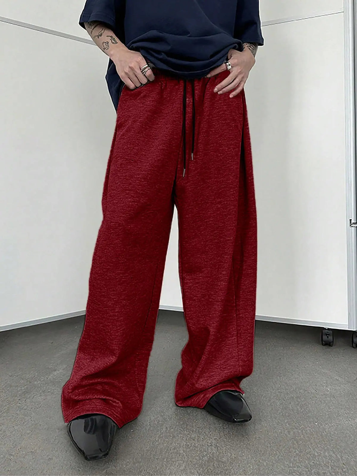 Wide-Leg Sweatpants