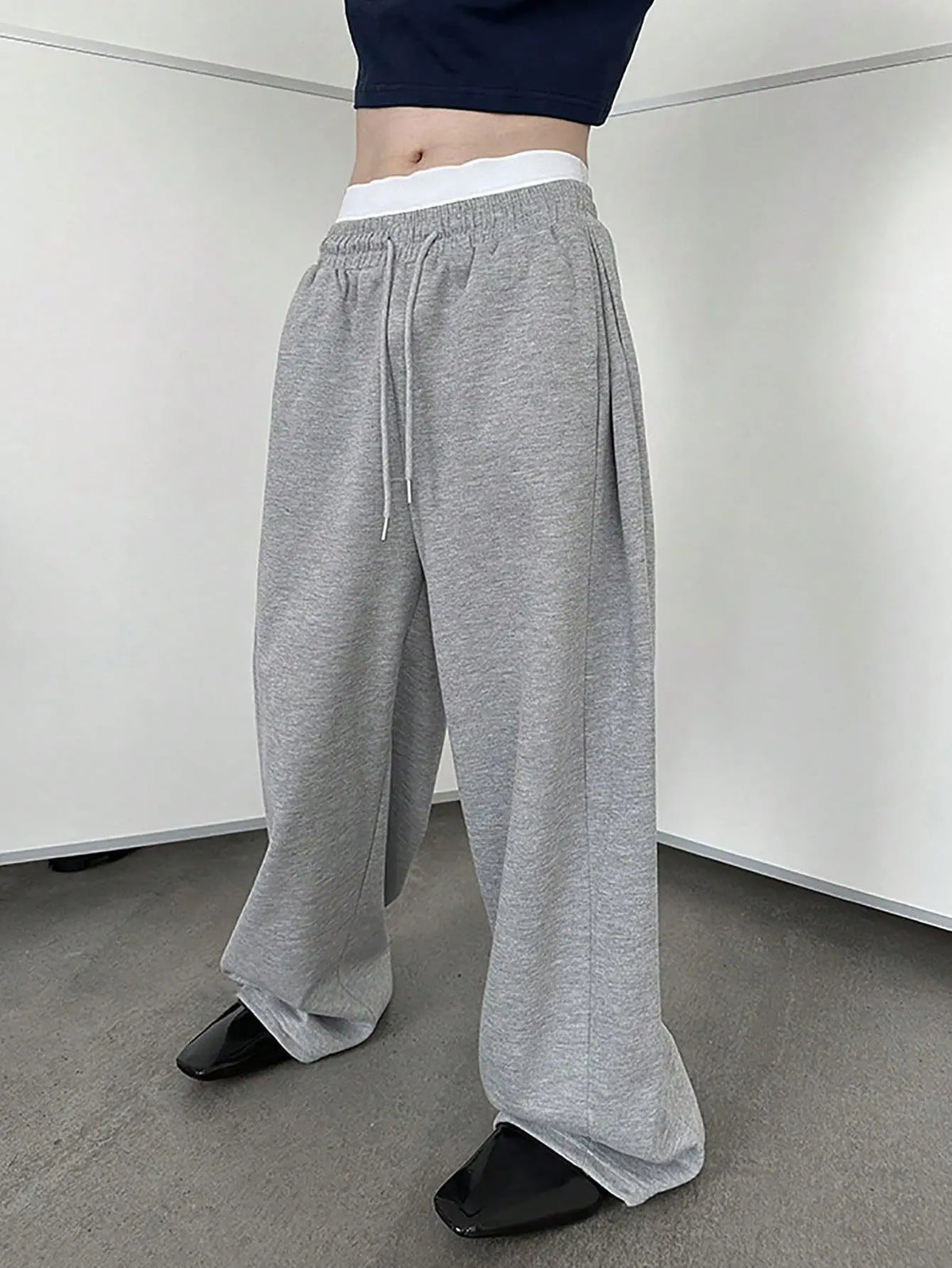 Wide-Leg Sweatpants