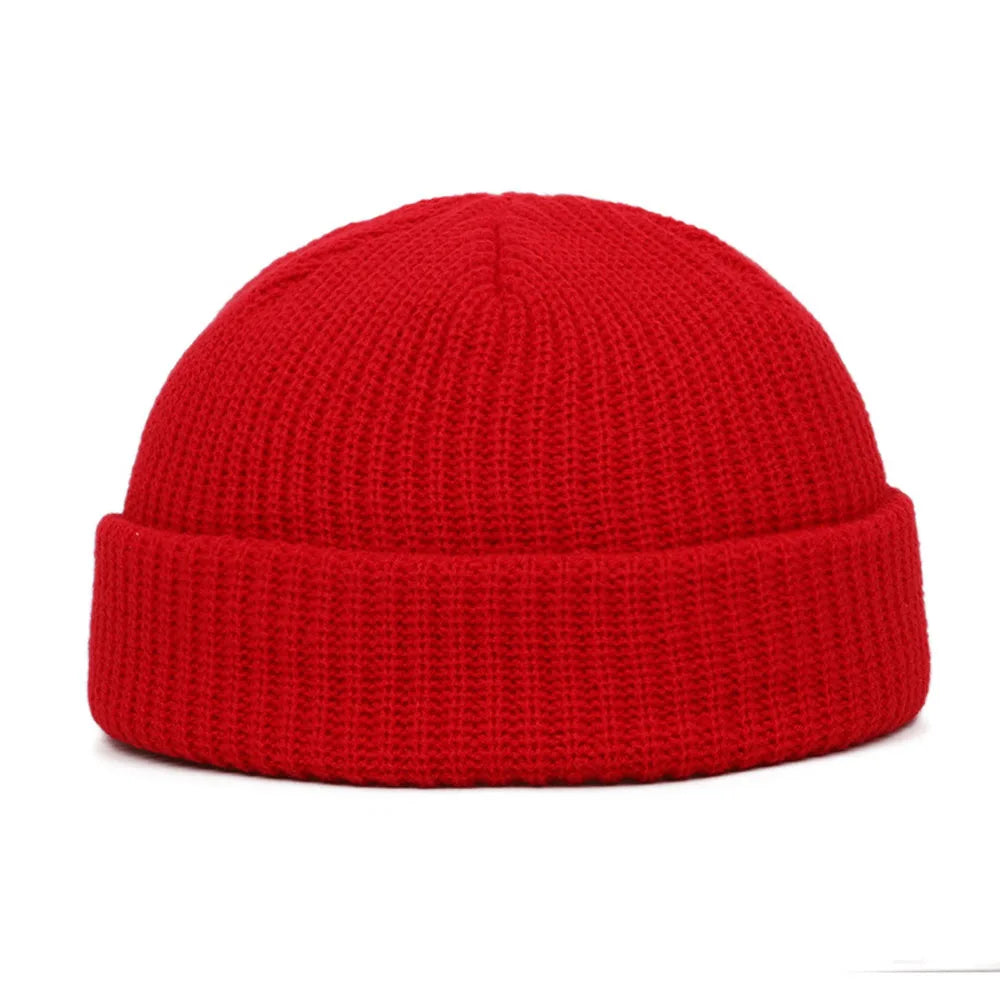 Short Knit Fisherman Beanie