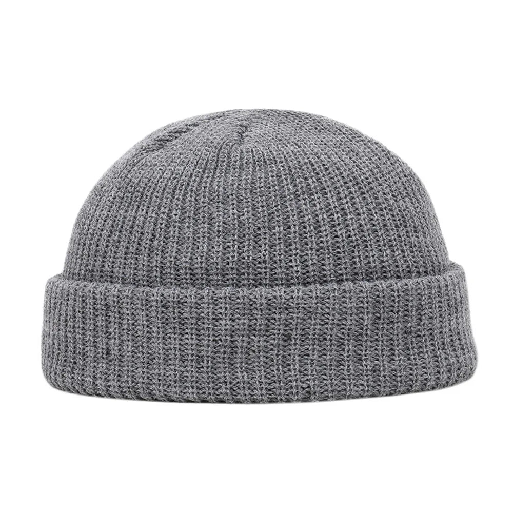 Short Knit Fisherman Beanie