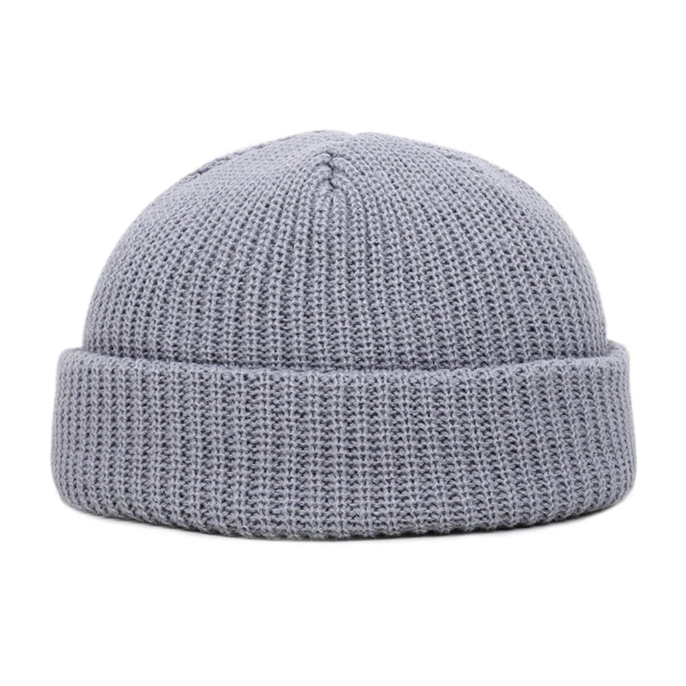Short Knit Fisherman Beanie