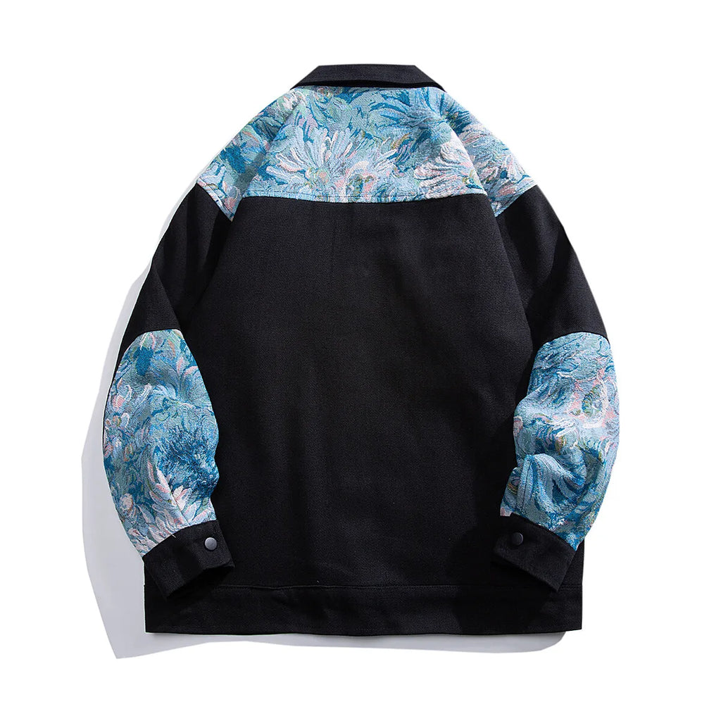 Embroidered Street Bomber Jacket
