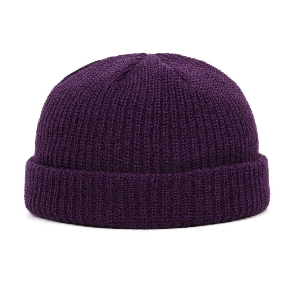Short Knit Fisherman Beanie