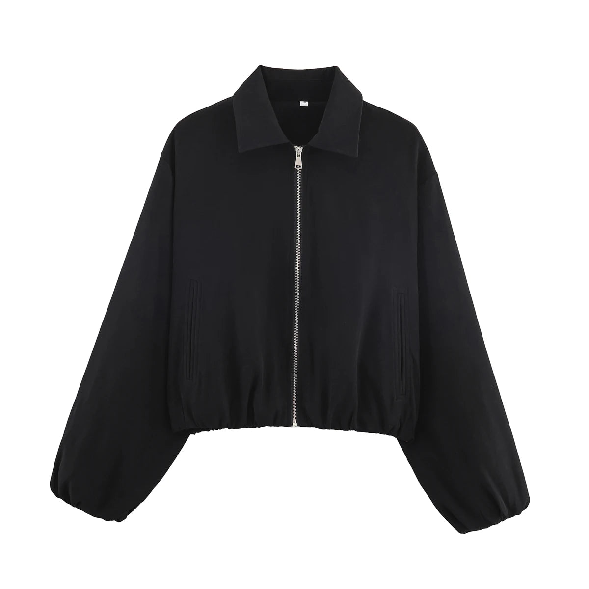 Cropped Varsity Bomber