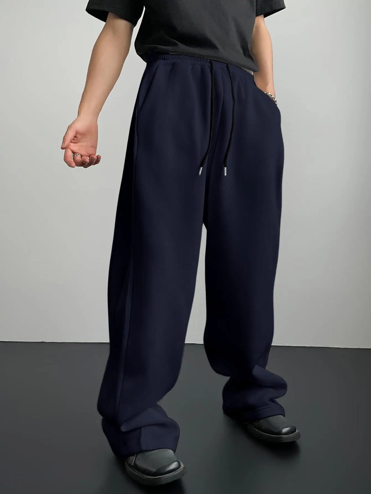 Wide-Leg Sweatpants