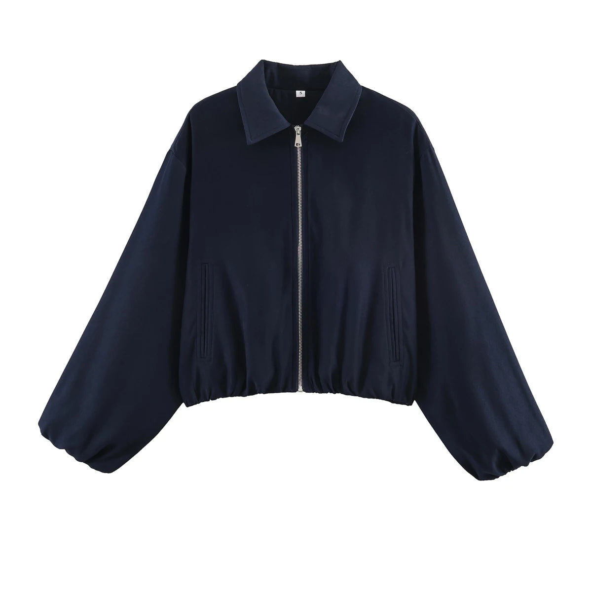 Cropped Varsity Bomber